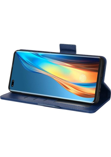 Tecno Phantom x Kart Yuvaları Için Kılıf Tutucu Pu Deri Cüzdan Yan Toka (Yurt Dışından)