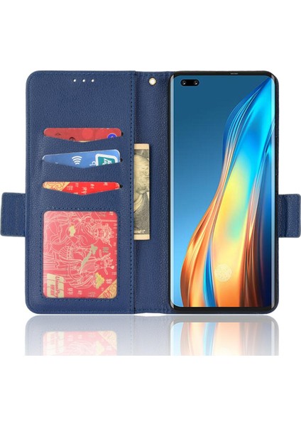 Tecno Phantom x Kart Yuvaları Için Kılıf Tutucu Pu Deri Cüzdan Yan Toka (Yurt Dışından)