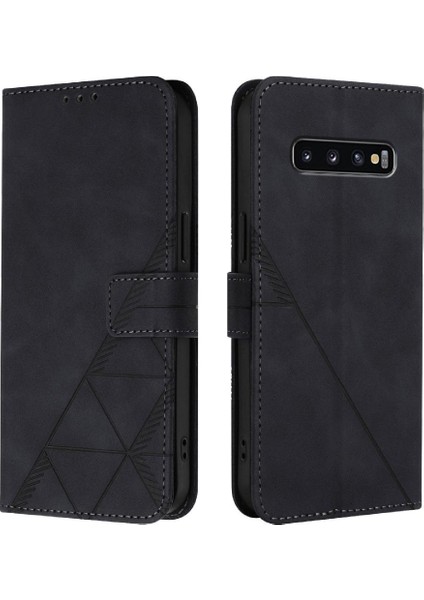 Samsung Galaxy S10 Kredi Kartı Tutucu Flip Folio Kitap Koruyucu (Yurt Dışından)