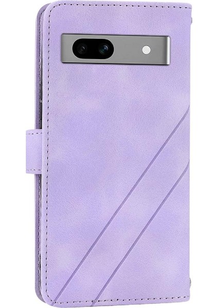 Google Pixel 7A Anti Scratch Kredi Kartı Tutucu Kickstand Pu Için Filp Durumda (Yurt Dışından)