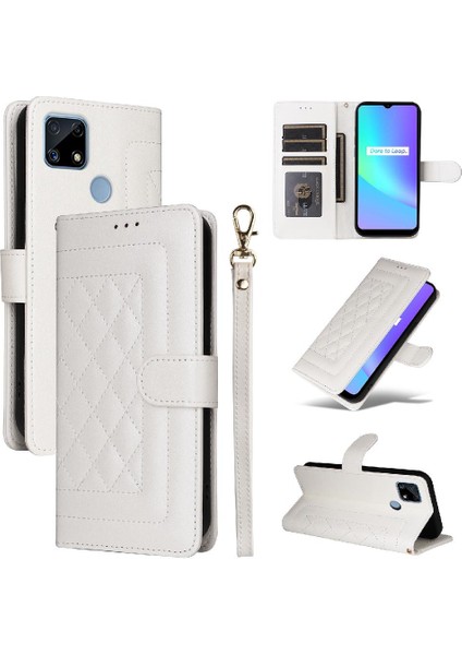 Realme C15 Için Flip CASE/C25 Flip Kapak Cüzdan Darbeye Deri Kılıf (Yurt Dışından) modelleri