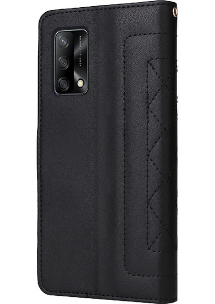 YH Market Oppo F19 Basit Iş Darbeye Dayanıklı Cüzdan Deri Kılıf Için Flip Case (Yurt Dışından)