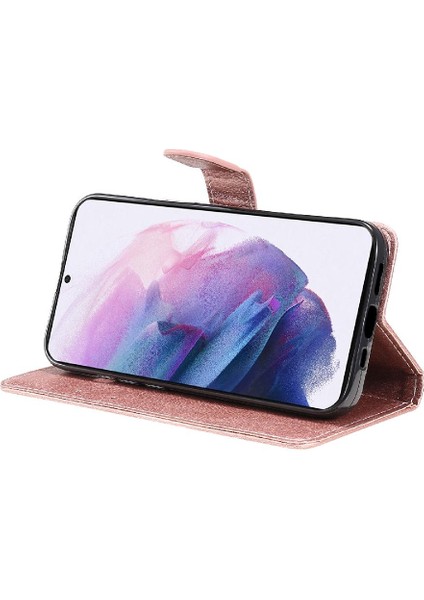 Samsung Galaxy S22 Artı Klasik Düz Renk Iş Cüzdan Için Flip Case (Yurt Dışından)