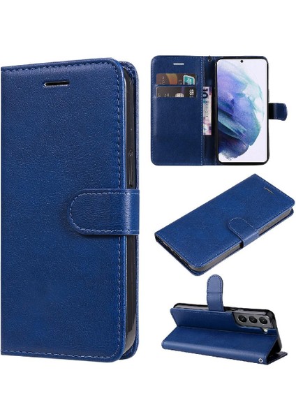 Kart Yuvası Klasik Düz Renk Yüksek ile Samsung Galaxy S22 Için Flip Case (Yurt Dışından) fiyatları