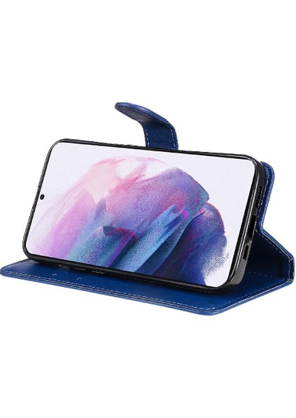 Samsung Galaxy S22 Artı Klasik Düz Renk Iş Cüzdan Için Flip Case (Yurt Dışından)