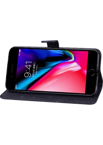 Kart Yuvası Standı Büyük Kelebek Flip Telefon Kılıfı ile iphone 7/8 Için Kılıf (Yurt Dışından)