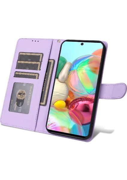Samsung Galaxy A71 Için Flip Case Darbeye Basit Iş Cüzdan Kılıf (Yurt Dışından) indirimleri