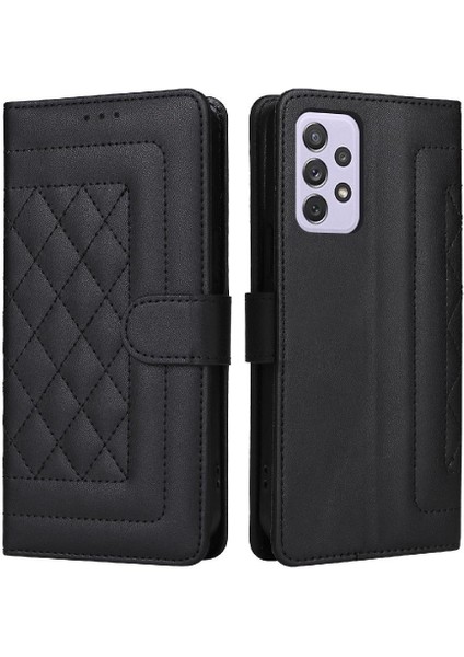 Samsung Galaxy A72 Cüzdan Basit Iş Deri Kılıf Flip Case Için Flip Case (Yurt Dışından)