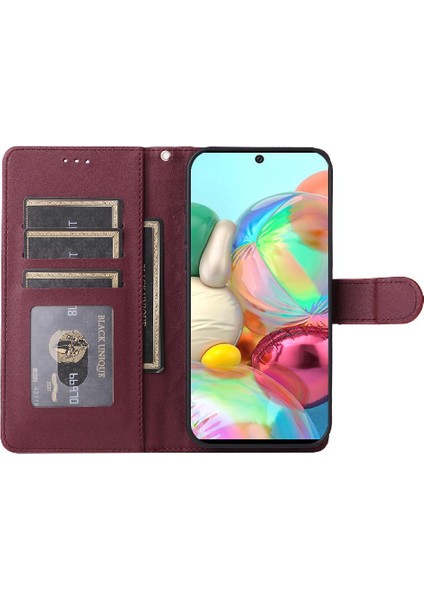 Samsung Galaxy A71 Için Flip Case Darbeye Basit Iş Cüzdan Kılıf (Yurt Dışından) indirimleri
