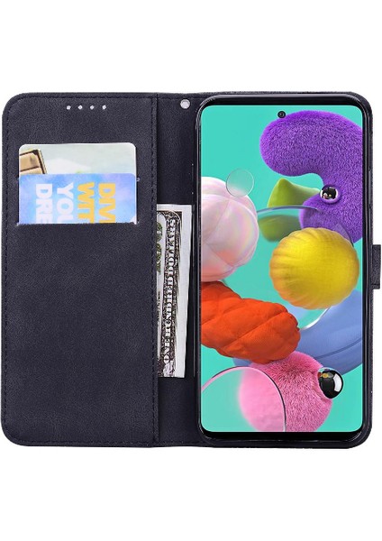 Samsung Galaxy Için Kılıf A52S 5g Deri Cüzdan Kickstand Koruyucu Büyük (Yurt Dışından)