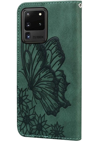 Samsung Galaxy S20 Ultra Flip Telefon Kılıfı Için Kart Yuvası Standı ile (Yurt Dışından)