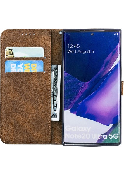 Samsung Galaxy Not 20 Için Kılıf Ultra 5g Kickstand Koruyucu Deri (Yurt Dışından)