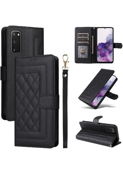 Samsung Galaxy S20 Için Flip Case Basit Iş Deri Kılıf Kapak Çevirin (Yurt Dışından)