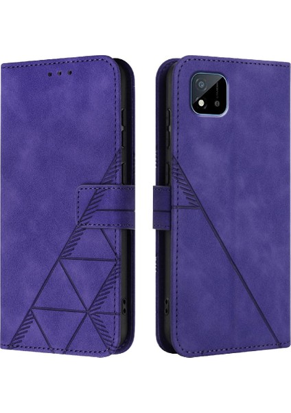 Realme C21 Için KILIF/C20 Kredi Kartı Tutucu Cüzdan Kapak Flip Folio Kitap Pu (Yurt Dışından)
