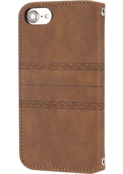 Iphone 6/ 7/ 8 Için Flip Case Cüzdan Kılıf Manyetik Kapatma Darbeye Pu (Yurt Dışından)