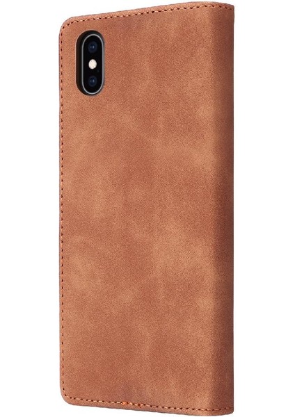 Iphone x / Xs Flip Kapak Cüzdan Darbeye Basit Iş Durum (Yurt Dışından)