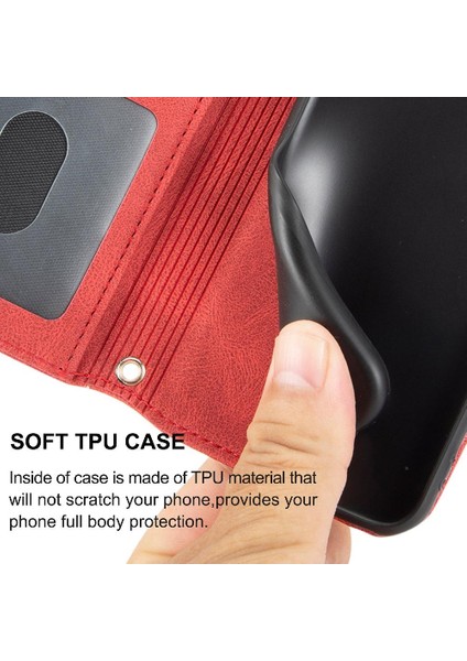 Iphone 6/ 7/ 8 Için Flip Case Cüzdan Kılıf Manyetik Kapatma Darbeye Pu (Yurt Dışından)