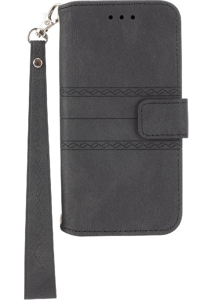 Iphone 12 /12 Pro Manyetik Kapatma Kickstand Pu Deri Için Flip Case (Yurt Dışından)