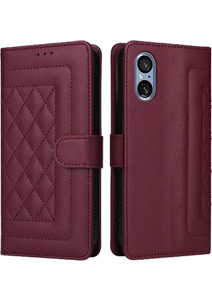 Sony Xperia 5 V Için Flip Case Basit Iş Darbeye Kapak Kılıfı (Yurt Dışından)