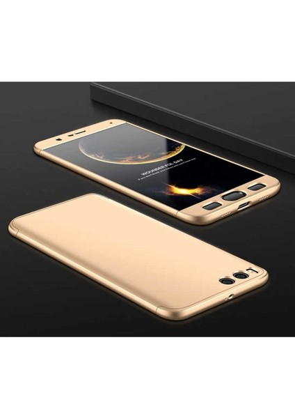 Xiaomi Mi Note 3 Uyumlu Kılıf Ays Kapak, Gold