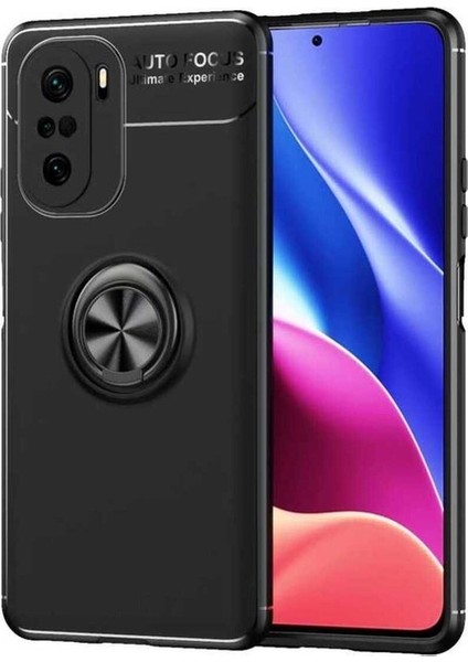 Xiaomi Poco F3 Uyumlu Kılıf Ravel Silikon Kapak, Siyah