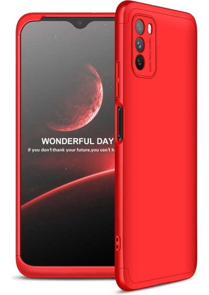 Xiaomi Poco M3 Uyumlu Kılıf Ays Kapak, Kırmızı