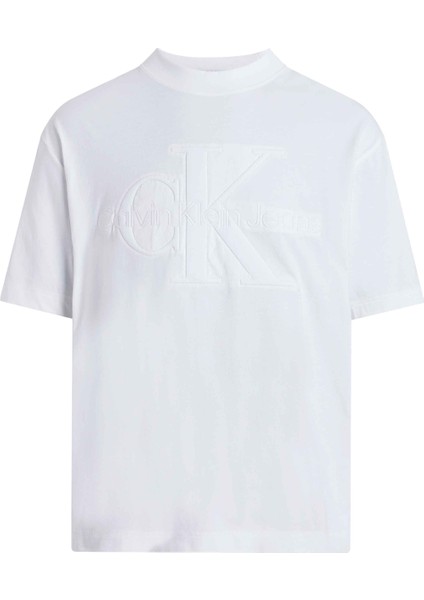 Baskılı Beyaz Erkek T-Shirt J30J325210YAF