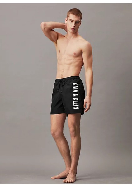 Siyah Erkek Şort Mayo KM0KM01004BEH