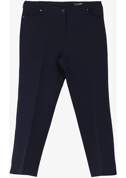 Normal Bel Normal Lacivert Kadın Pantolon 24Ysl5162-Bb