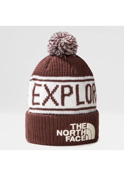 Retro TNF Pom Kahverengi Bere
