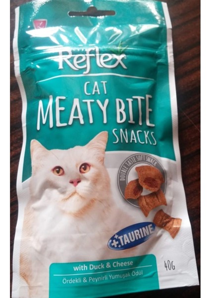 Meat Bite Ördekli Peynirli Yumuşak Kedi Ödülü 40 gr