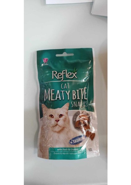 Meat Bite Ördekli Peynirli Yumuşak Kedi Ödülü 40 gr