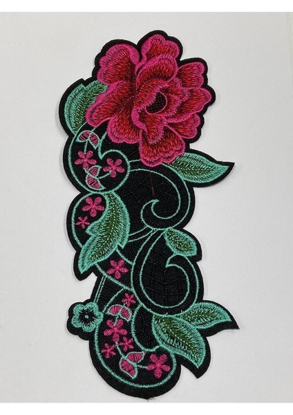 Gül Aplike / Nakış Gül Aplike / Yapıştırma Aplike