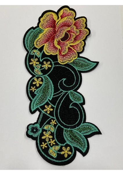 Gül Aplike / Nakış Gül Aplike / Yapıştırma Aplike