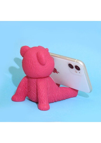 Karikatür Vinil Yalan Çilek Ayı Cep Telefonu Tutucu (Yurt Dışından)