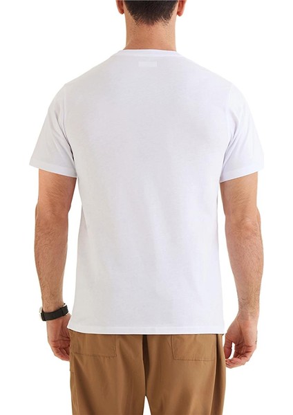 Csc M Bar Split Graphic Ss Tee Beyaz Erkek T-Shirt