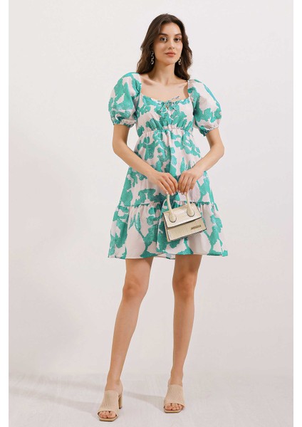 2351 Kloş Poplin Elbise - D. Mint fiyatları