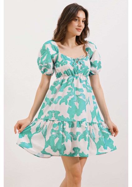 2351 Kloş Poplin Elbise - D. Mint modelleri