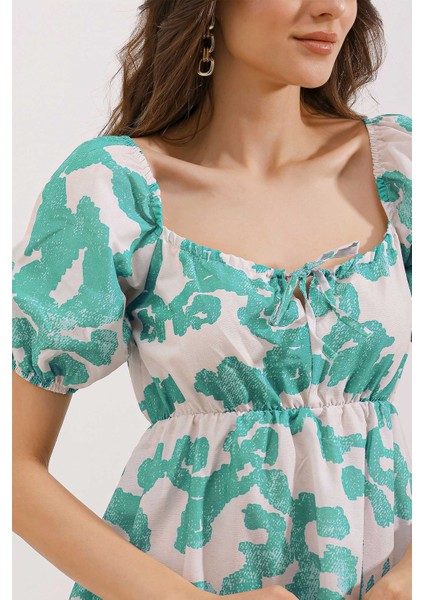 2351 Kloş Poplin Elbise - D. Mint fırsatları