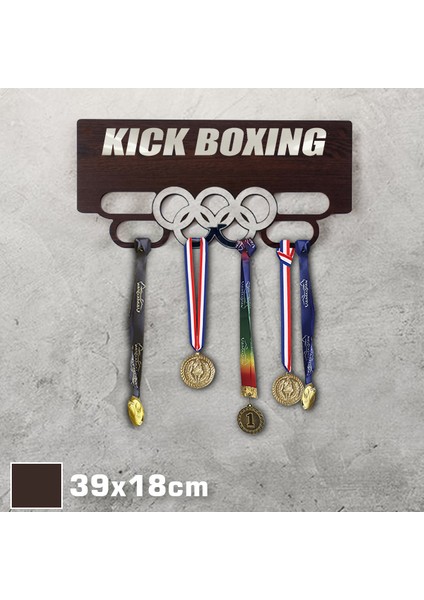 Clever Toys Kick Boks Madalya Askısı / Kick Boxıng Sporcu Ödül Duvar Askılı Madalyalık, Madalya Tutucu