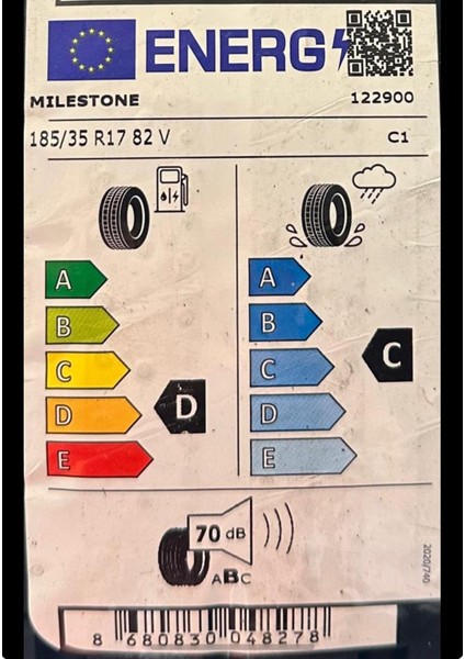 185/35 R17 82V Carmile Sport Oto Yaz Lastiği ( Üretim Yılı: 2024 ) fiyatları