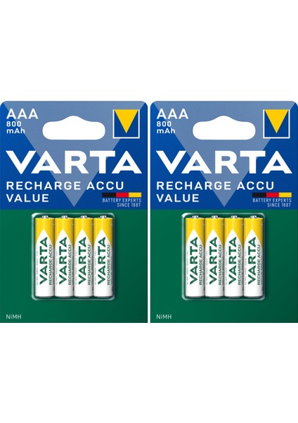 Şarj Edilebilir Value 8X2100MAH Aa KALEM+8X800MAH Aaa Ince Pil+Saklama Kesesi Hediye modelleri