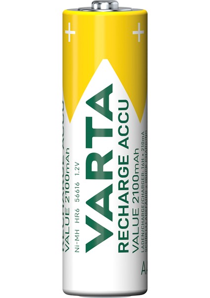 56616 Şarj Edilebilir Value 20 Adet 2100MAH Aa Kalem Pil+Saklama Kesesi Hediye