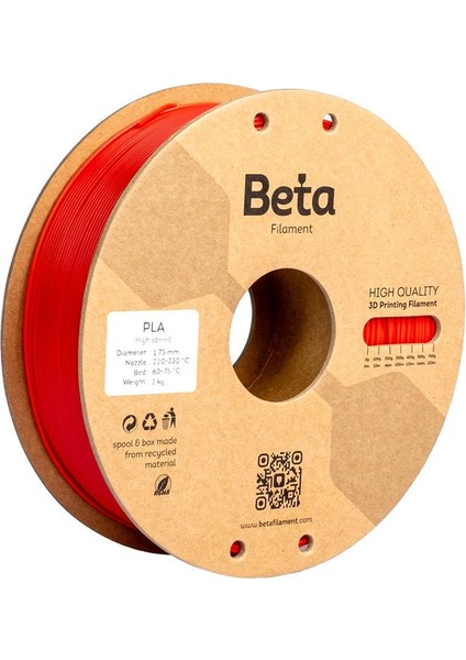 Pla High-Speed Filament Kiss Red