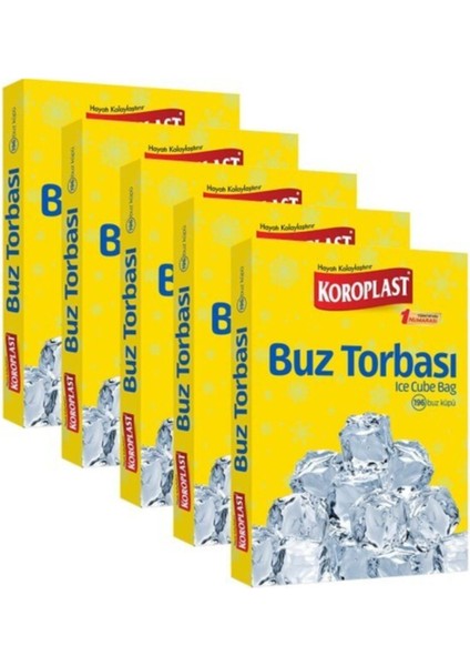 Buz Torbası 196 Küp - 5 Paket
