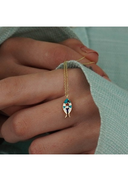 Mineli Balık Kolye modelleri