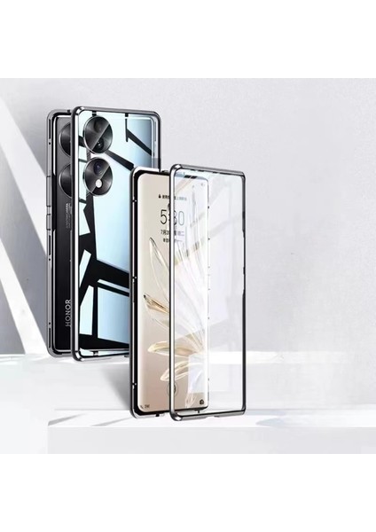 Huawei Honor 90 Cep Telefonu Kılıfı Için Uygun Çift Karakterler Magneto Her Şey Dahil Kamera Manyetik Emme (Yurt Dışından)
