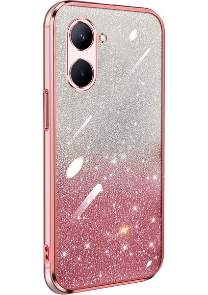 Oppo Realme C33 Elektroliz Parıltılı Lüks Yumuşak Silikon Kılıf Için Uygundur (Yurt Dışından) fiyatları