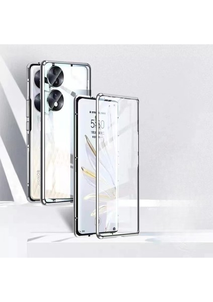 Huawei Honor 90 Cep Telefonu Kılıfı Için Uygun Çift Karakterler Magneto Her Şey Dahil Kamera Manyetik Emme (Yurt Dışından)