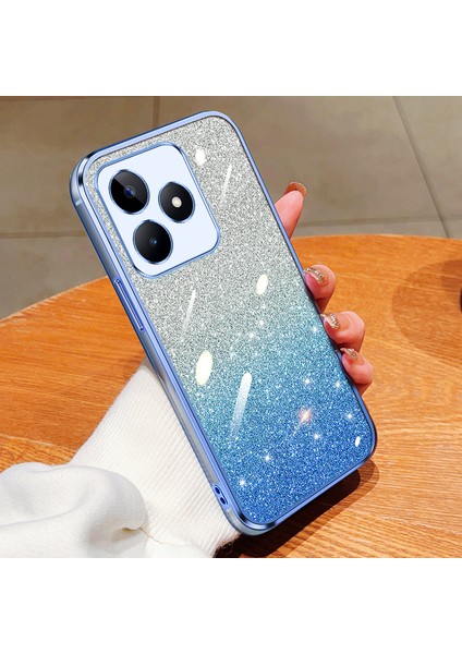 Oppo Realme C53 Elektroliz Parıltılı Lüks Yumuşak Silikon Kılıf Için Uygundur (Yurt Dışından)